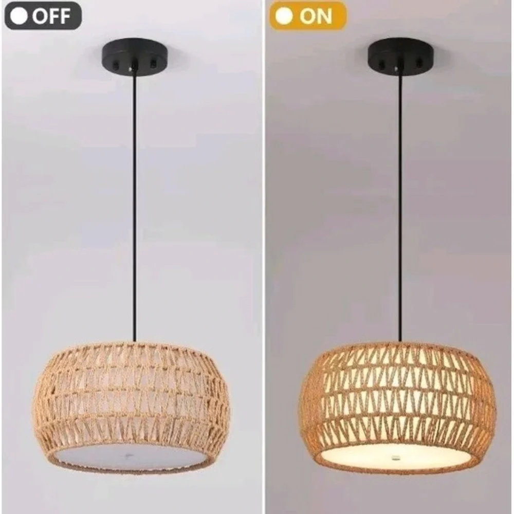 rattan pendant‎ light
